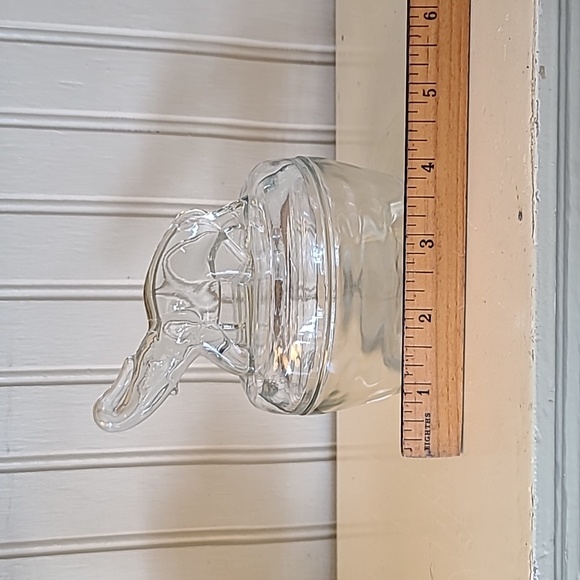 Vintage Jeanette Glass Elephant Trinket Jar - Picture 15 of 16